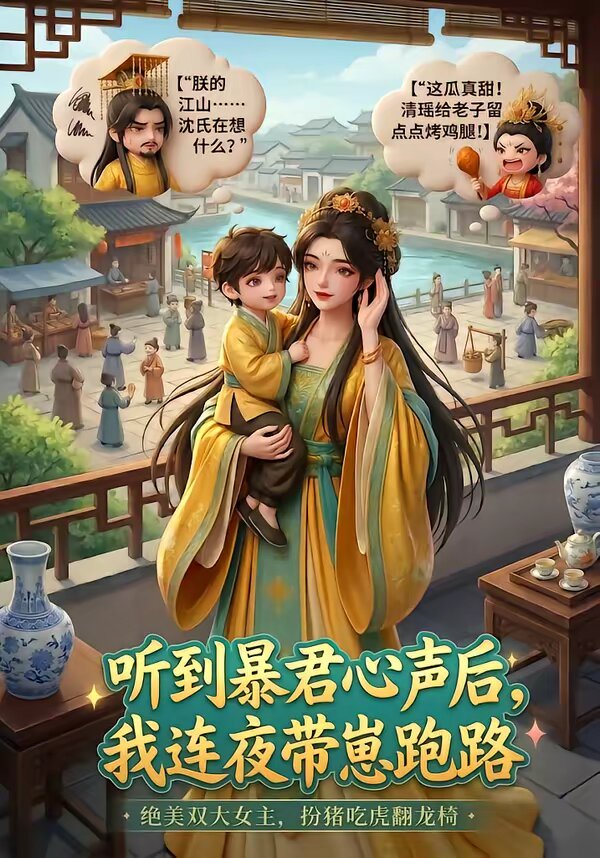 《听到暴君心声后，我连夜带崽跑路》