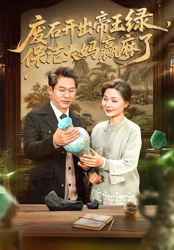 《废石开出帝王绿，保洁大妈赢麻了》