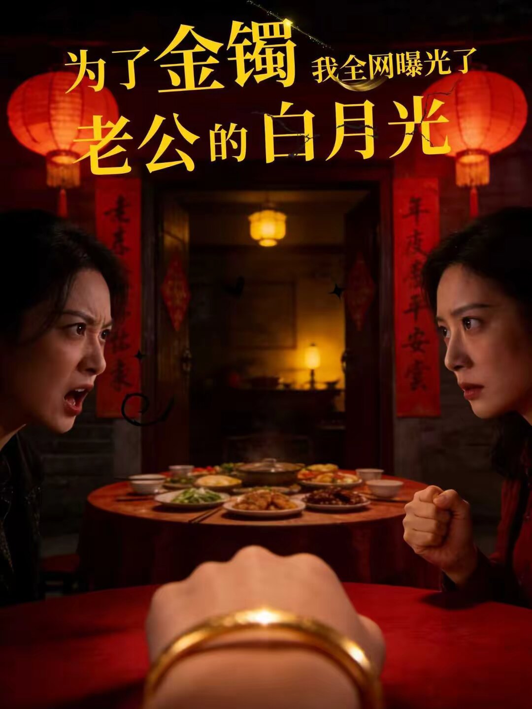 《为了金镯，我全网曝光了老公的白月光》